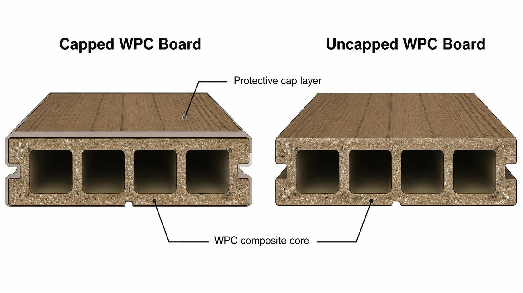 WPC Board Cross-Section