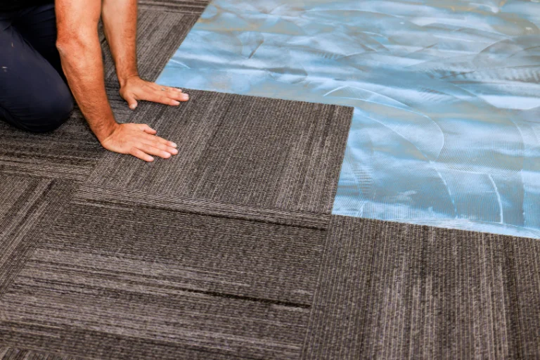 carpet tiles installed in a Dubai office by SPC Source